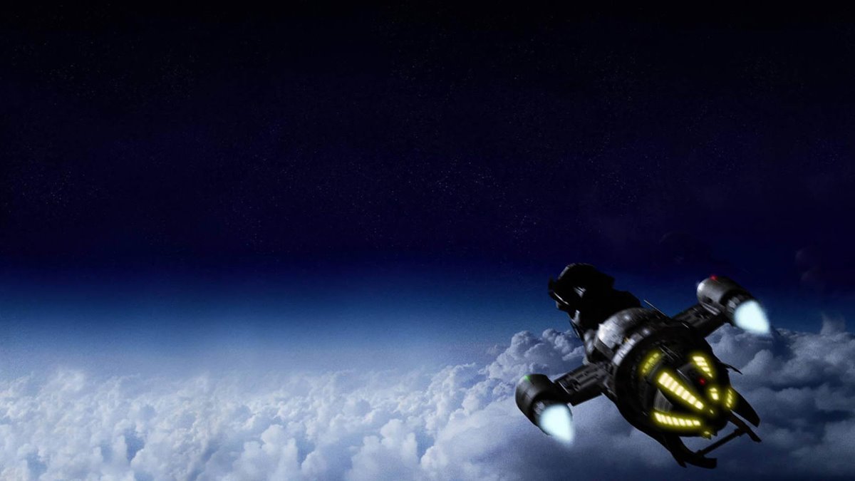 سفینه فضایی در سریال firefly در میان ابرها