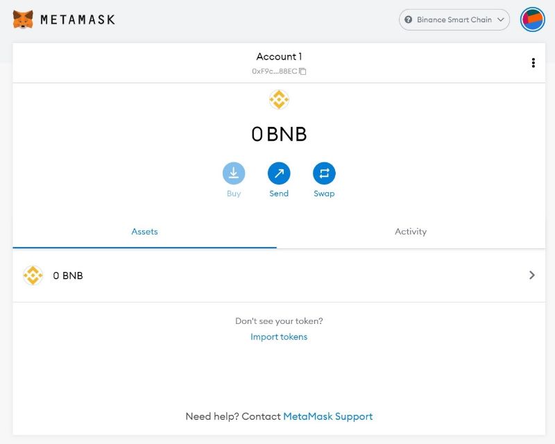 آموزش اضافه کردن بایننس اسمارت چین به کیف پول متامسک اضافه کردن زنجیره هوشمند بایننس به متامسک
