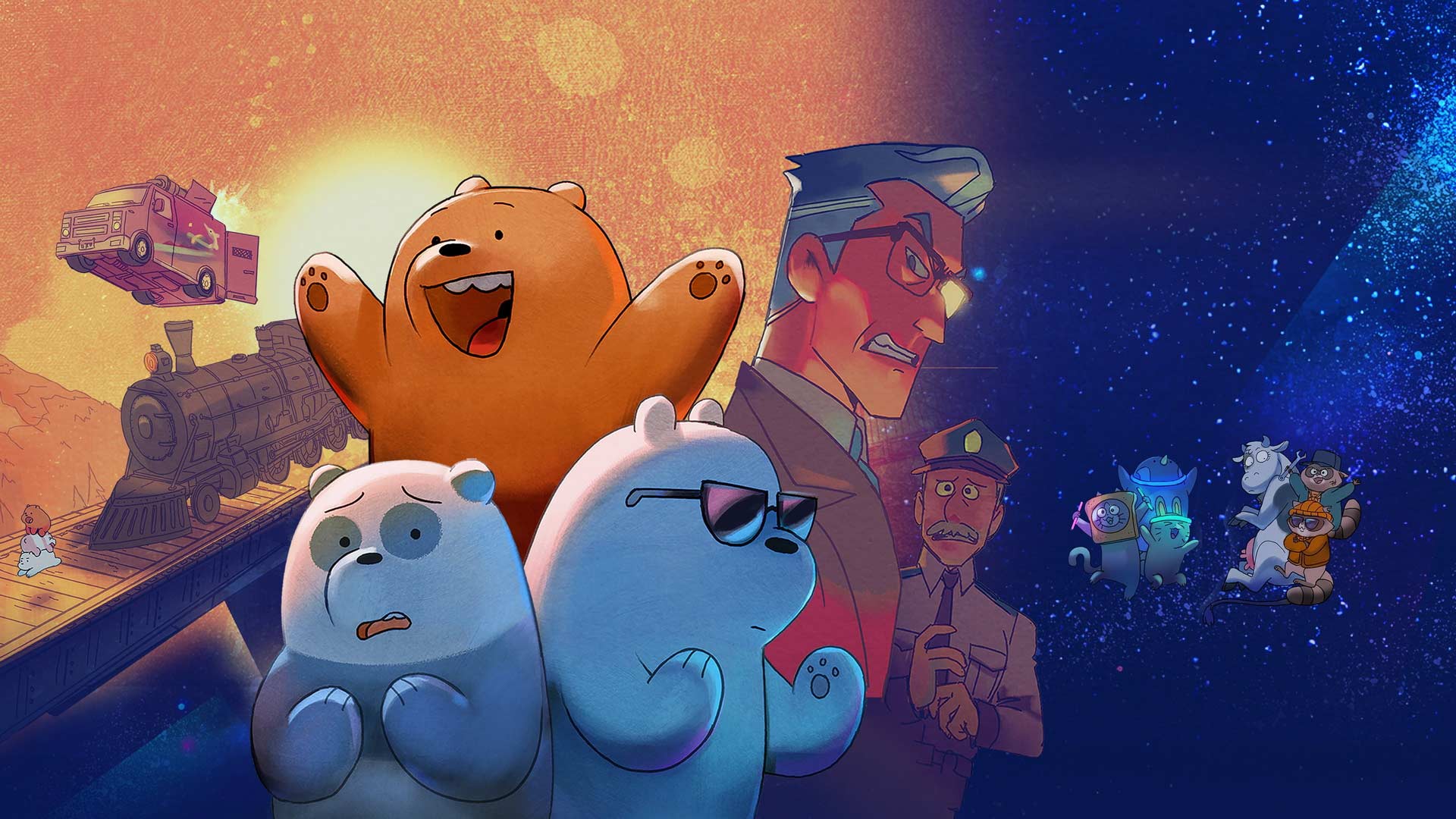 گریزلی، پاندا و خرس قطبی در انیمیشن سه خرس ساده لوح یا خرس های کله فندقی