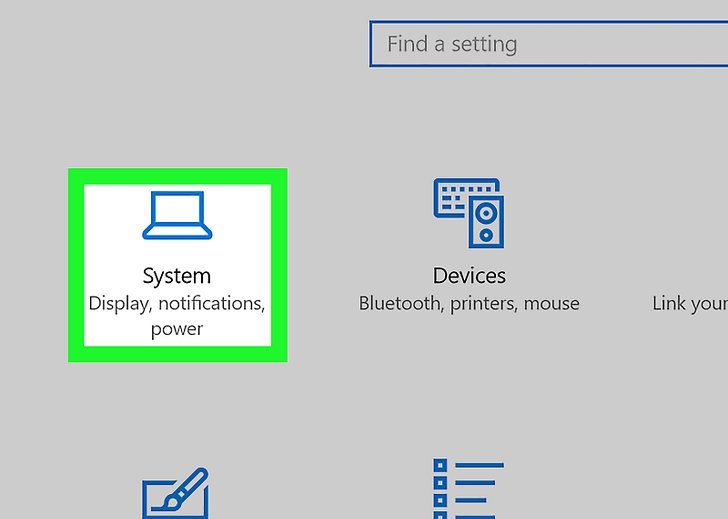 بررسی مشخصات کامپیوتر از طریق صفحه تنظیمات ویندوز: بخش system