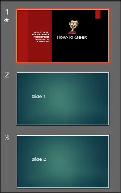 روش تغییر اندازه ستون تصویر کوچک اسلایدها و مخفی کردن آن در PowerPoint