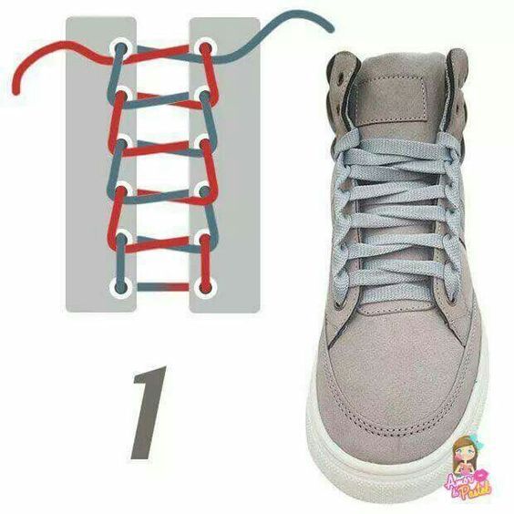 آموزش تصویری بستن بند کفش اسپرت | 15 روش جالب بستن بند کفش